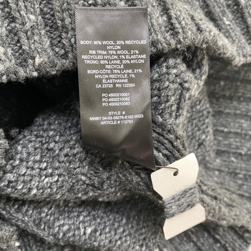 Aritzia Wilfred Bronco Cable Knit Wool Sweater XS Grey NWT - Picture 14 of 14